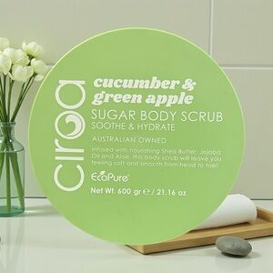 🥒🍏CIRCOA🥒🍏Cucumber & Green Apple Sugar Body Scrub/NIP